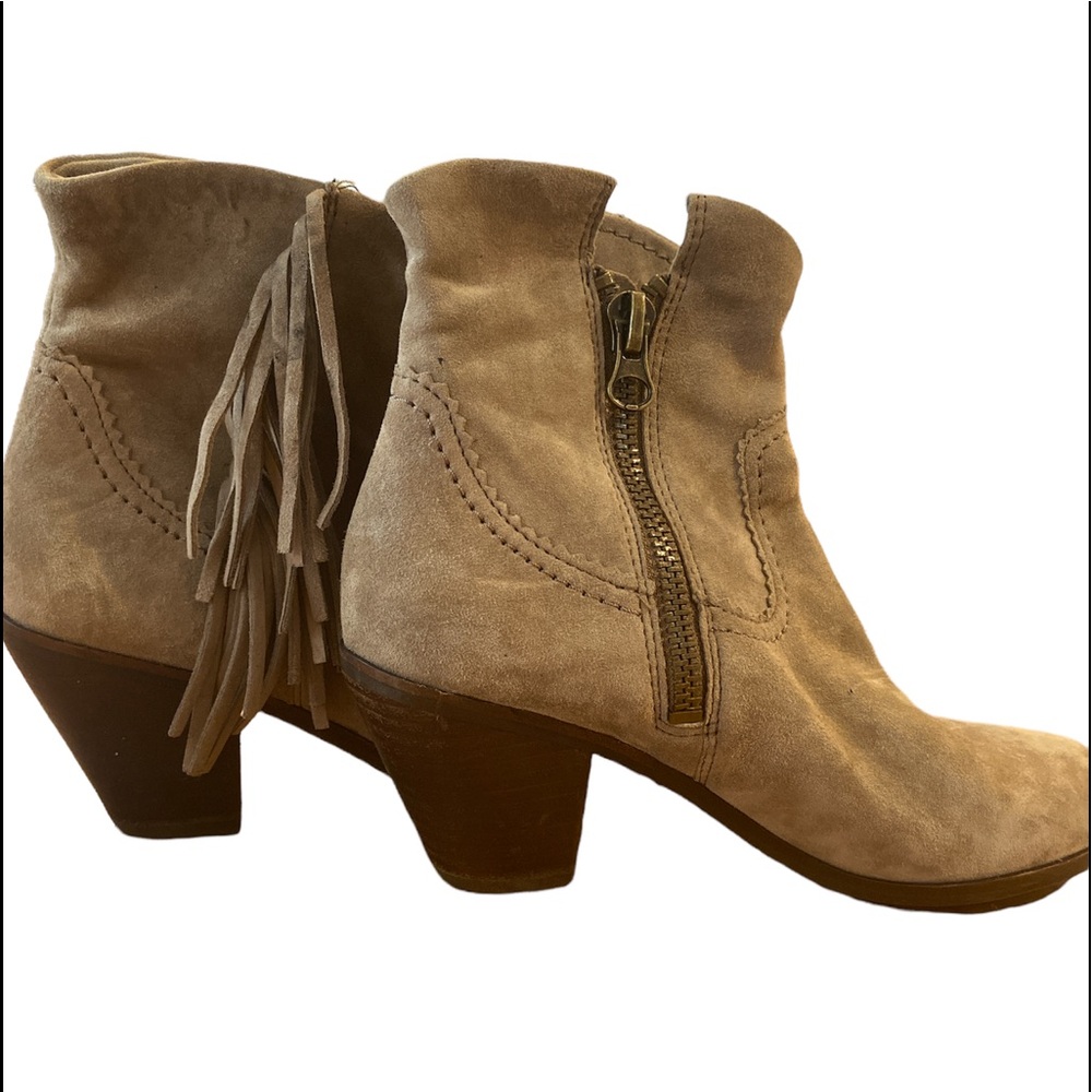 Sam Edelman grey suede booties. Size 8